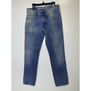 Aeropostale Jeans 27/28 Womens Slim Straight Blue Denim